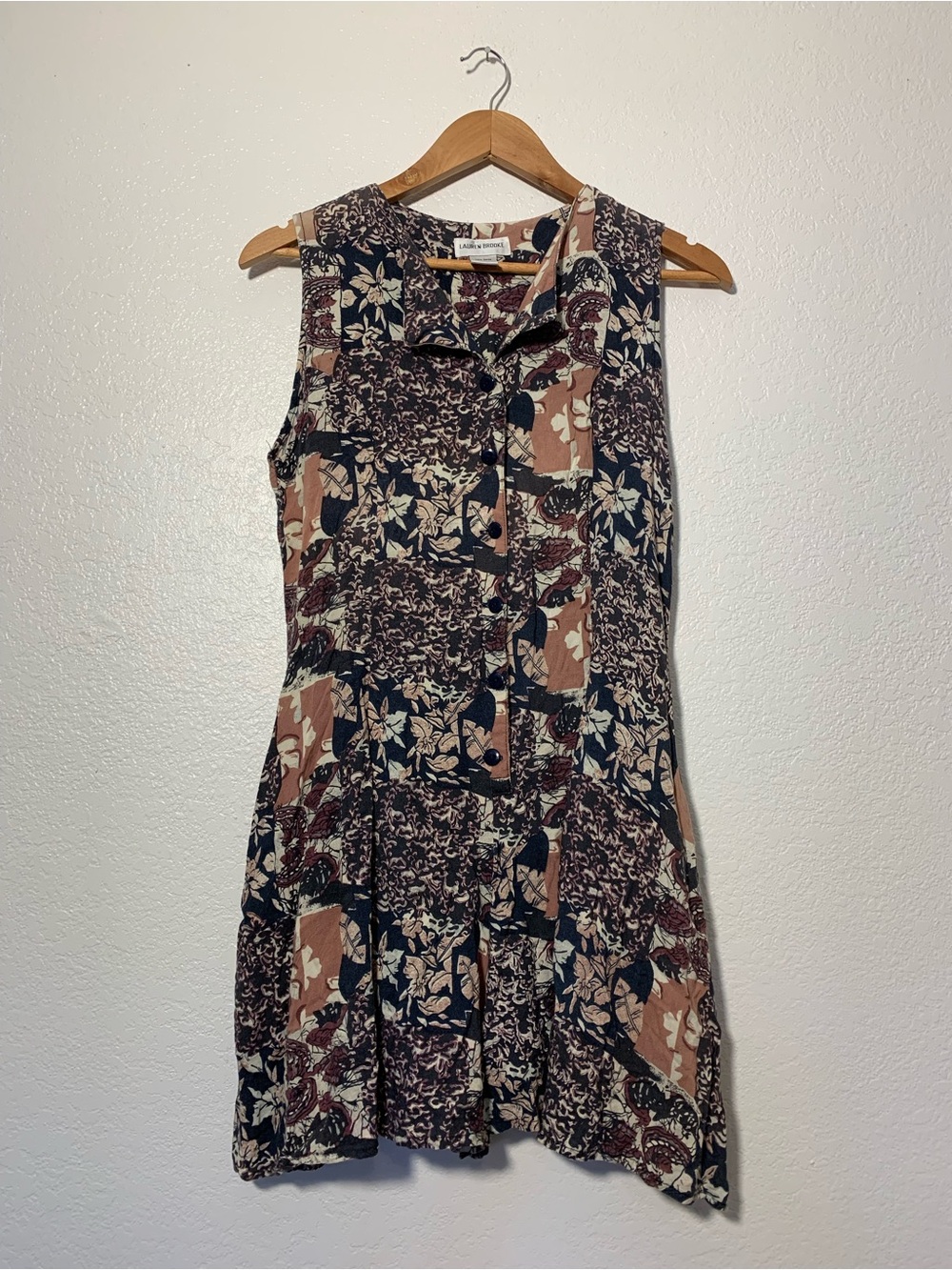 Vintage Lauren Brooke Floral Jumper 100% Rayon | M